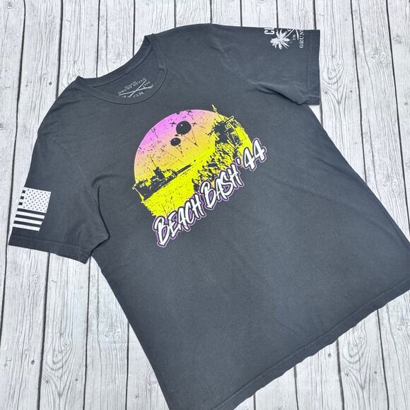Grunt Style Beach Bash '44 Graphic T-Shirt Size X-Lg - Picture 1 of 4